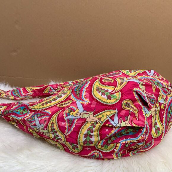 DISNEY Disneyworld Disneyland Light Weight Large TINKERBELL Knotted Sling Bag - Picture 13 of 15